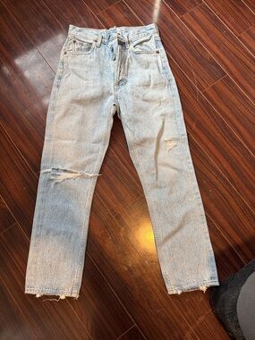 AGOLDE Light Blue Distressed women’s Jeans